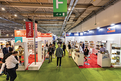 Delegates attending an international food exhibition and conference